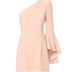 Intermix Blush Powder Pink Aleen One Shoulder Mini Dress‎ Sz. Small NWT Romantic
